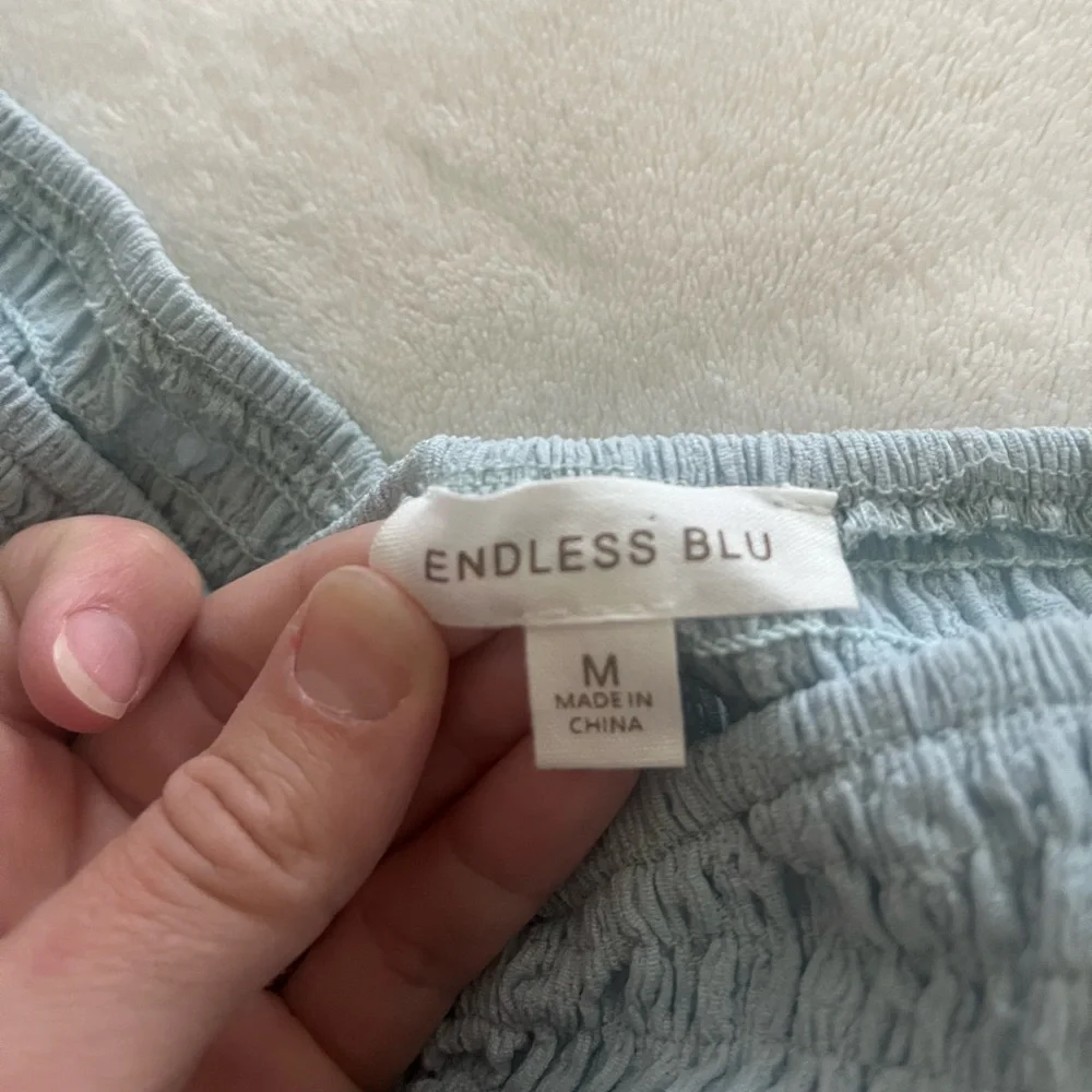 Blue Puff Sleeve Maxi Sundress - Picture 5 of 5